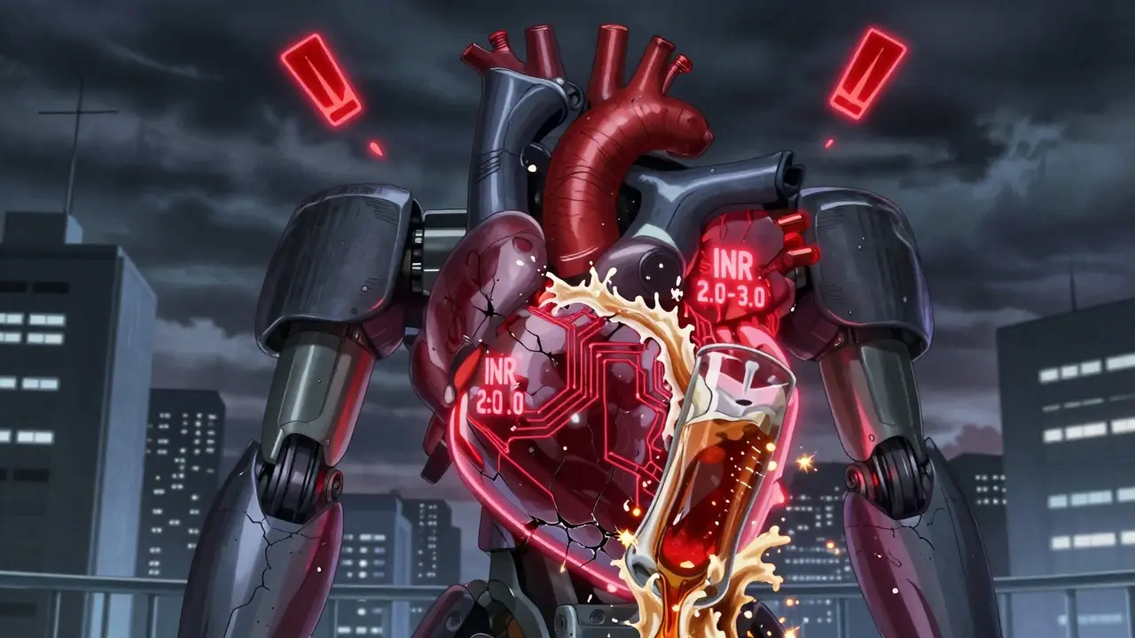 Alcohol Binge Drinking on Warfarin: INR Swings and Bleeding Risk